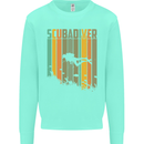 Scuba Diver Diving Dive Mens Sweatshirt Jumper Peppermint