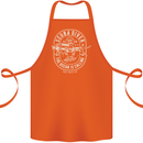 Scuba Diver the Ocean Is Calling Diving Cotton Apron 100% Organic Orange