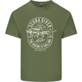 Scuba Diver the Ocean Is Calling Diving Mens Cotton T-Shirt Tee Top Military Green