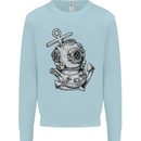 Scuba Diving Anchor Diver Sailing Sailor Mens Sweatshirt Jumper Light Blue