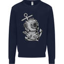 Scuba Diving Anchor Diver Sailing Sailor Mens Sweatshirt Jumper Navy Blue