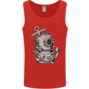 Scuba Diving Anchor Diver Sailing Sailor Mens Vest Tank Top Red