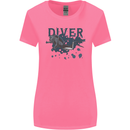 Scuba Diving Diver Womens Wider Cut T-Shirt Azalea