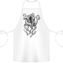 Scuba Diving Octopus Diver Cotton Apron 100% Organic White