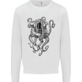 Scuba Diving Octopus Diver Kids Sweatshirt Jumper White
