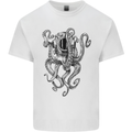 Scuba Diving Octopus Diver Mens Cotton T-Shirt Tee Top White
