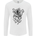 Scuba Diving Octopus Diver Mens Long Sleeve T-Shirt White