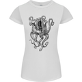 Scuba Diving Octopus Diver Womens Petite Cut T-Shirt White
