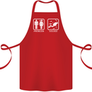 Scuba Diving Problem Solved Cotton Apron 100% Organic Red