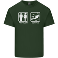 Scuba Diving Problem Solved Mens Cotton T-Shirt Tee Top Forest Green