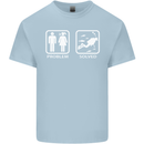 Scuba Diving Problem Solved Mens Cotton T-Shirt Tee Top Light Blue