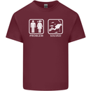 Scuba Diving Problem Solved Mens Cotton T-Shirt Tee Top Maroon