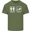 Scuba Diving Problem Solved Mens Cotton T-Shirt Tee Top Military Green