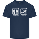 Scuba Diving Problem Solved Mens Cotton T-Shirt Tee Top Navy Blue
