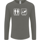Scuba Diving Problem Solved Mens Long Sleeve T-Shirt Charcoal
