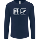 Scuba Diving Problem Solved Mens Long Sleeve T-Shirt Navy Blue