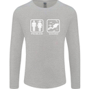 Scuba Diving Problem Solved Mens Long Sleeve T-Shirt Sports Grey