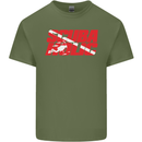 Scuba Diving Scubaholic Diver Dive Mens Cotton T-Shirt Tee Top Military Green