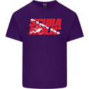 Scuba Diving Scubaholic Diver Dive Mens Cotton T-Shirt Tee Top Purple