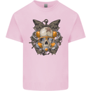 Scuba Diving Skull Diver Dive Mens Cotton T-Shirt Tee Top Light Pink