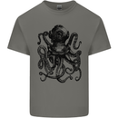 Scuba Octopus Diver Dive Diving Kids T-Shirt Childrens Charcoal