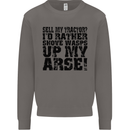 Sell My Tractor? Farmer Farming Driver Mens Sweatshirt Jumper Charcoal
