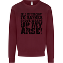 Sell My Tractor? Farmer Farming Driver Mens Sweatshirt Jumper Maroon