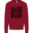 Sell My Tractor? Farmer Farming Driver Mens Sweatshirt Jumper Red