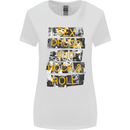 Sex Drugs & Rock & Roll Guitar Music Weed Womens Wider Cut T-Shirt White
