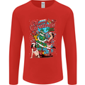 Sexy Merry Christmas Funny Christmas Mens Long Sleeve T-Shirt Red