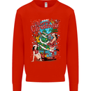 Sexy Merry Christmas Funny Christmas Mens Sweatshirt Jumper Bright Red