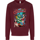 Sexy Merry Christmas Funny Christmas Mens Sweatshirt Jumper Maroon