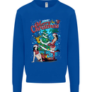 Sexy Merry Christmas Funny Christmas Mens Sweatshirt Jumper Royal Blue