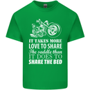 Share the Saddle Motorcycle Motorbike Biker Mens Cotton T-Shirt Tee Top Irish Green