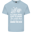 Share the Saddle Motorcycle Motorbike Biker Mens Cotton T-Shirt Tee Top Light Blue