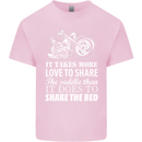 Share the Saddle Motorcycle Motorbike Biker Mens Cotton T-Shirt Tee Top Light Pink