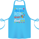 She Calls Me Aunt Autistic Autism Aunty ASD Cotton Apron 100% Organic Turquoise