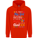 She Calls Me Aunt Autistic Autism Aunty ASD Mens 80% Cotton Hoodie Bright Red