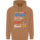 She Calls Me Aunt Autistic Autism Aunty ASD Mens 80% Cotton Hoodie Caramel Latte