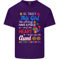 She Calls Me Aunt Autistic Autism Aunty ASD Mens Cotton T-Shirt Tee Top Purple