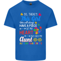 She Calls Me Aunt Autistic Autism Aunty ASD Mens Cotton T-Shirt Tee Top Royal Blue