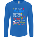 She Calls Me Aunt Autistic Autism Aunty ASD Mens Long Sleeve T-Shirt Royal Blue