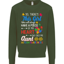 She Calls Me Aunt Autistic Autism Aunty ASD Mens Sweatshirt Jumper Forest Green