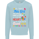 She Calls Me Aunt Autistic Autism Aunty ASD Mens Sweatshirt Jumper Light Blue