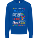 She Calls Me Aunt Autistic Autism Aunty ASD Mens Sweatshirt Jumper Royal Blue