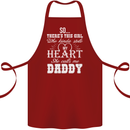 She Calls Me Daddy Funny Father's Day Cotton Apron 100% Organic Maroon