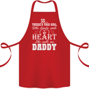 She Calls Me Daddy Funny Father's Day Cotton Apron 100% Organic Red