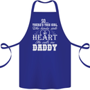 She Calls Me Daddy Funny Father's Day Cotton Apron 100% Organic Royal Blue