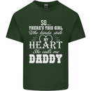 She Calls Me Daddy Funny Father's Day Mens Cotton T-Shirt Tee Top Forest Green