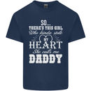 She Calls Me Daddy Funny Father's Day Mens Cotton T-Shirt Tee Top Navy Blue